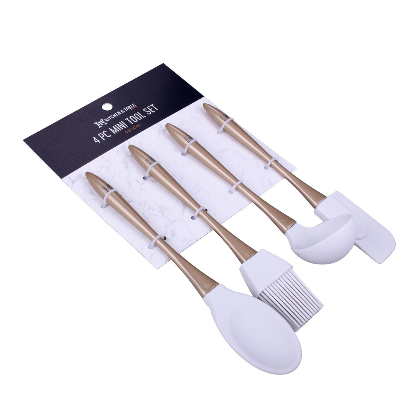 Kitchen & Table by H-E-B Silicone Mini Tool Set - Gold; image 3 of 3