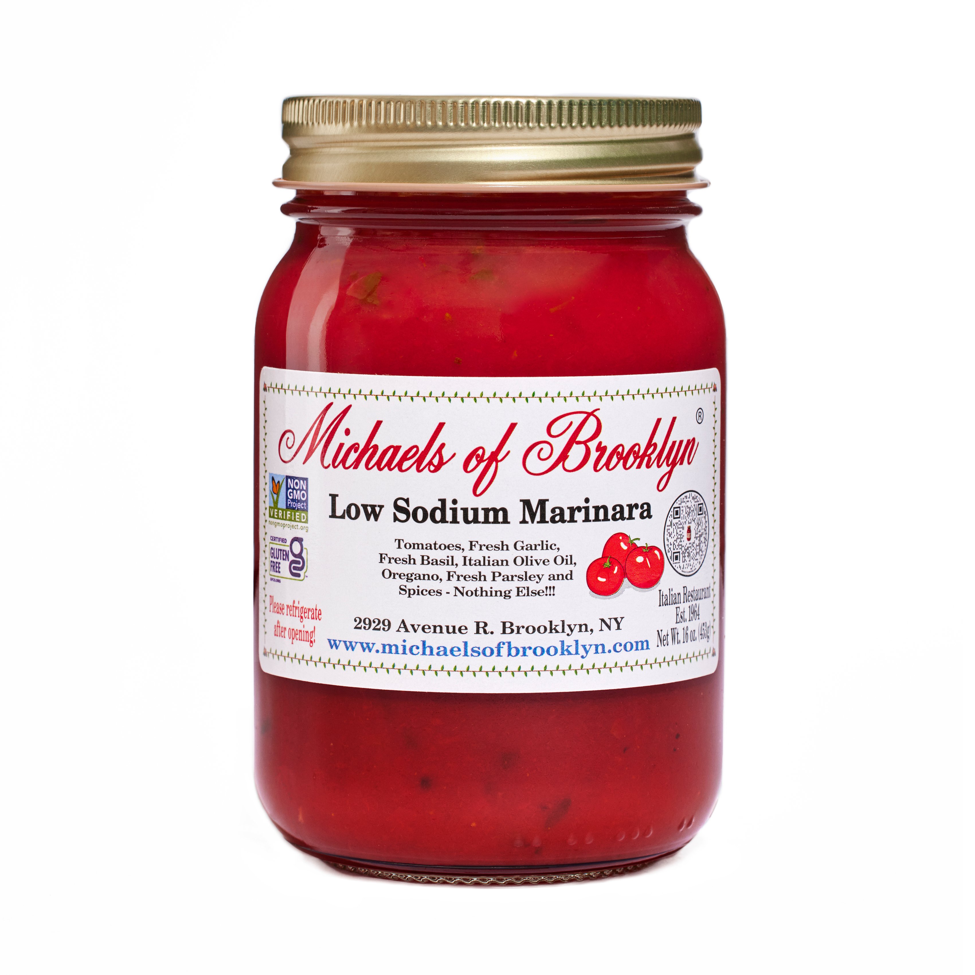 Michaels of Brooklyn Low Sodium Marinara Sauce - Shop Pasta sauces at H-E-B