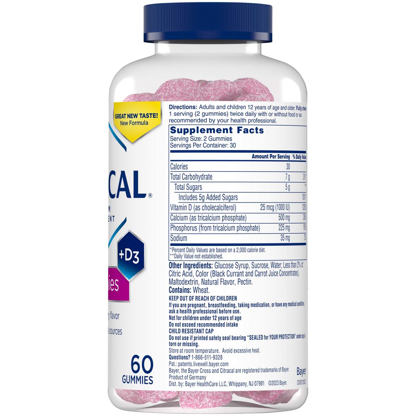 Citracal Calcium Supplement Gummies - Raspberry; image 3 of 6