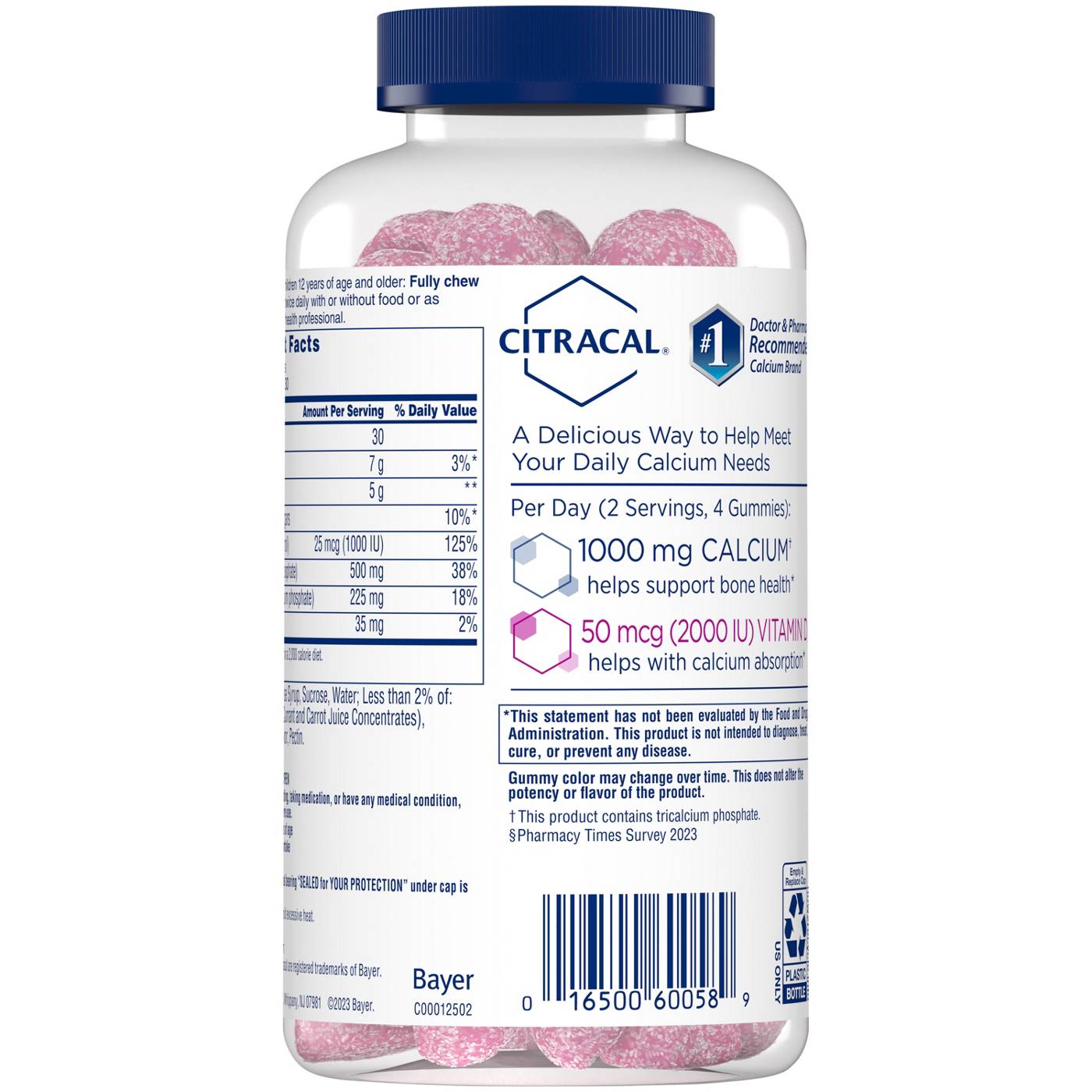 Citracal Calcium Supplement Gummies - Raspberry; image 6 of 6