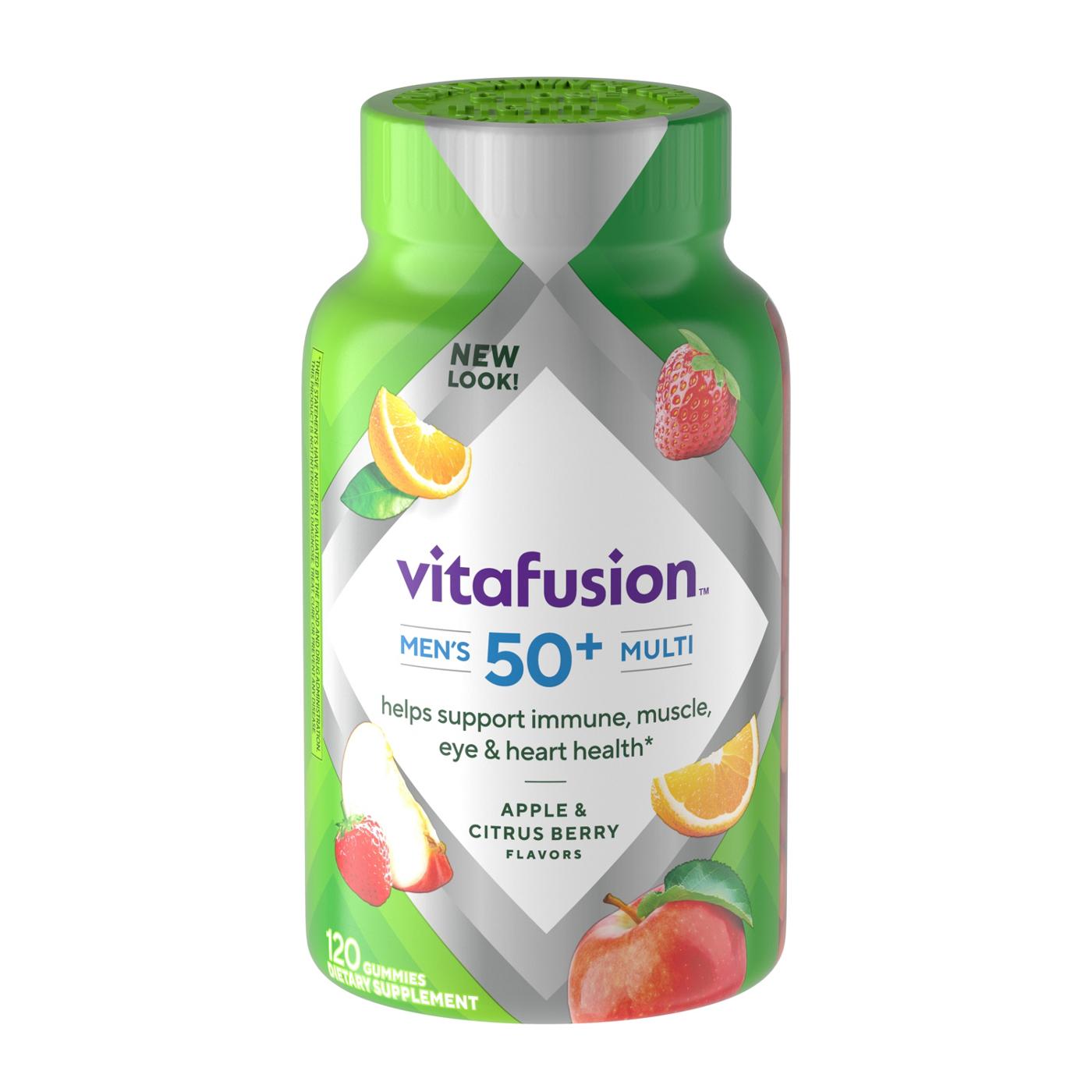 Vitafusion Men's 50+ Multi Gummies - Apple & Citrus Berry; image 1 of 2