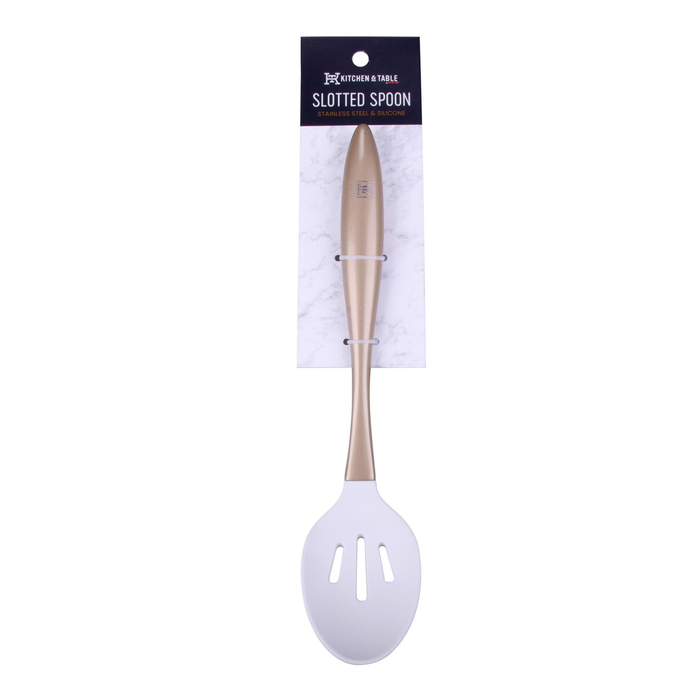 Kitchen & Table by H-E-B Slotted Spoon - Gold; image 1 of 3