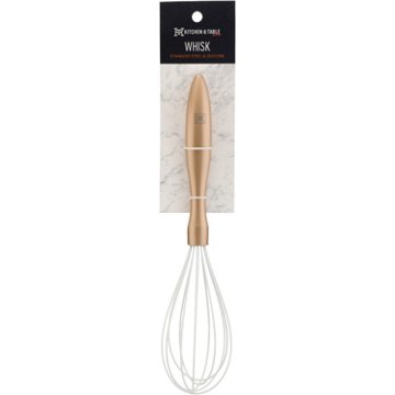 Kitchen & Table by H-E-B Stainless Steel & Silicone Whisk - Gold