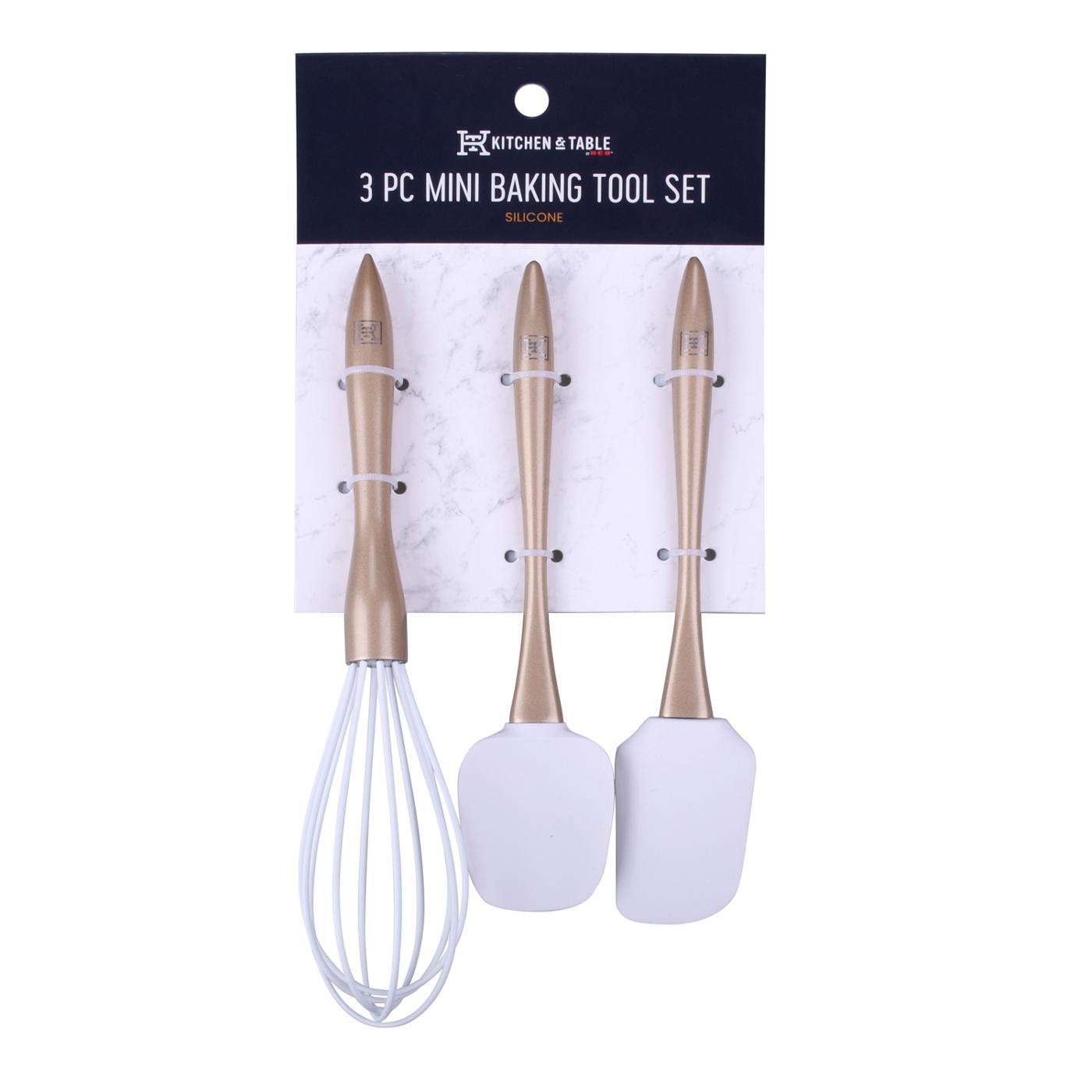 Kitchen & Table by H-E-B Silicone Mini Baking Tool Set - Gold; image 1 of 3