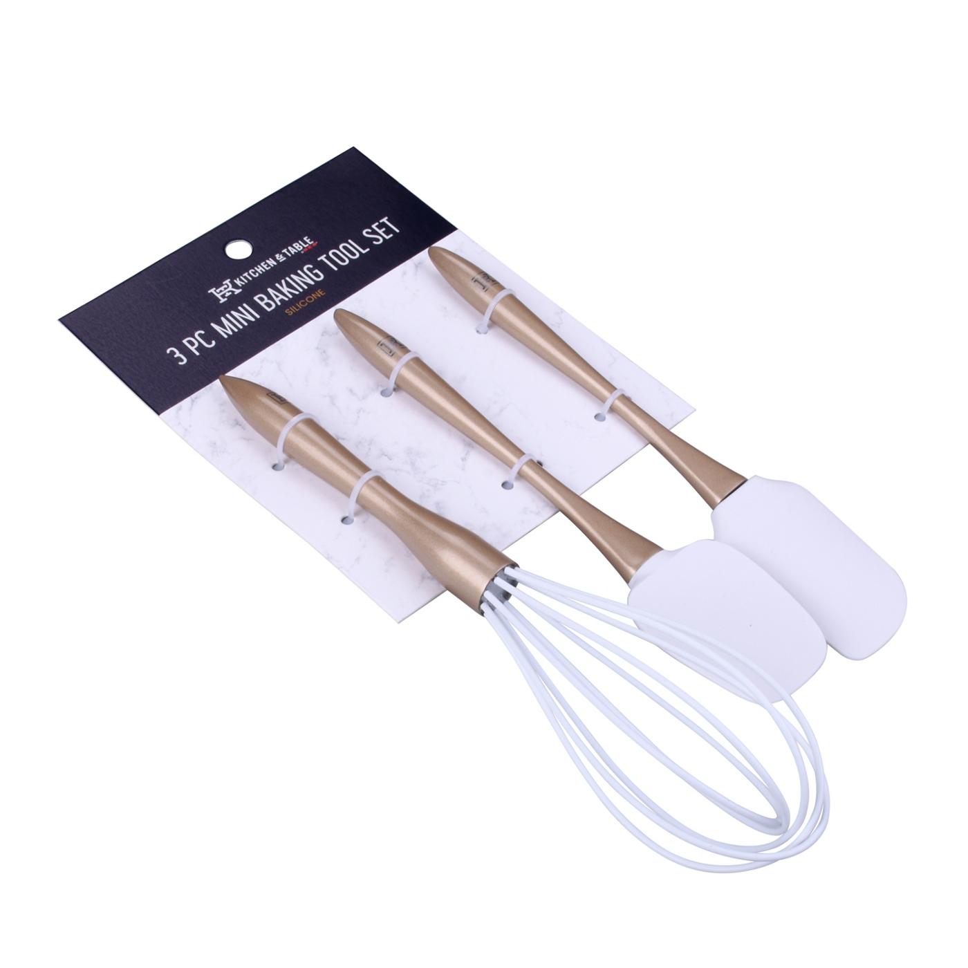 Kitchen & Table by H-E-B Silicone Mini Baking Tool Set - Gold; image 3 of 3