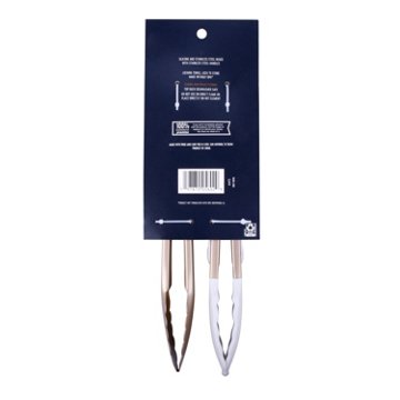 Kitchen & Table by H-E-B Stainless Steel & Silicone Tongs Set - Gold, 9''
