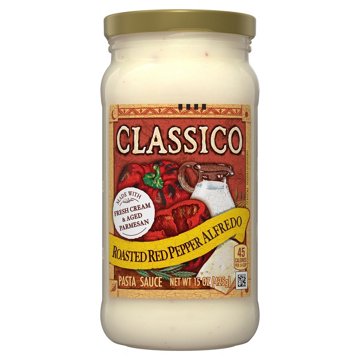 Classico Roasted Red Pepper Alfredo Pasta Sauce