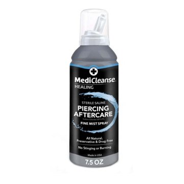 MediCleanse Healing Sterile Saline Piercing Aftercare, 7.5 oz