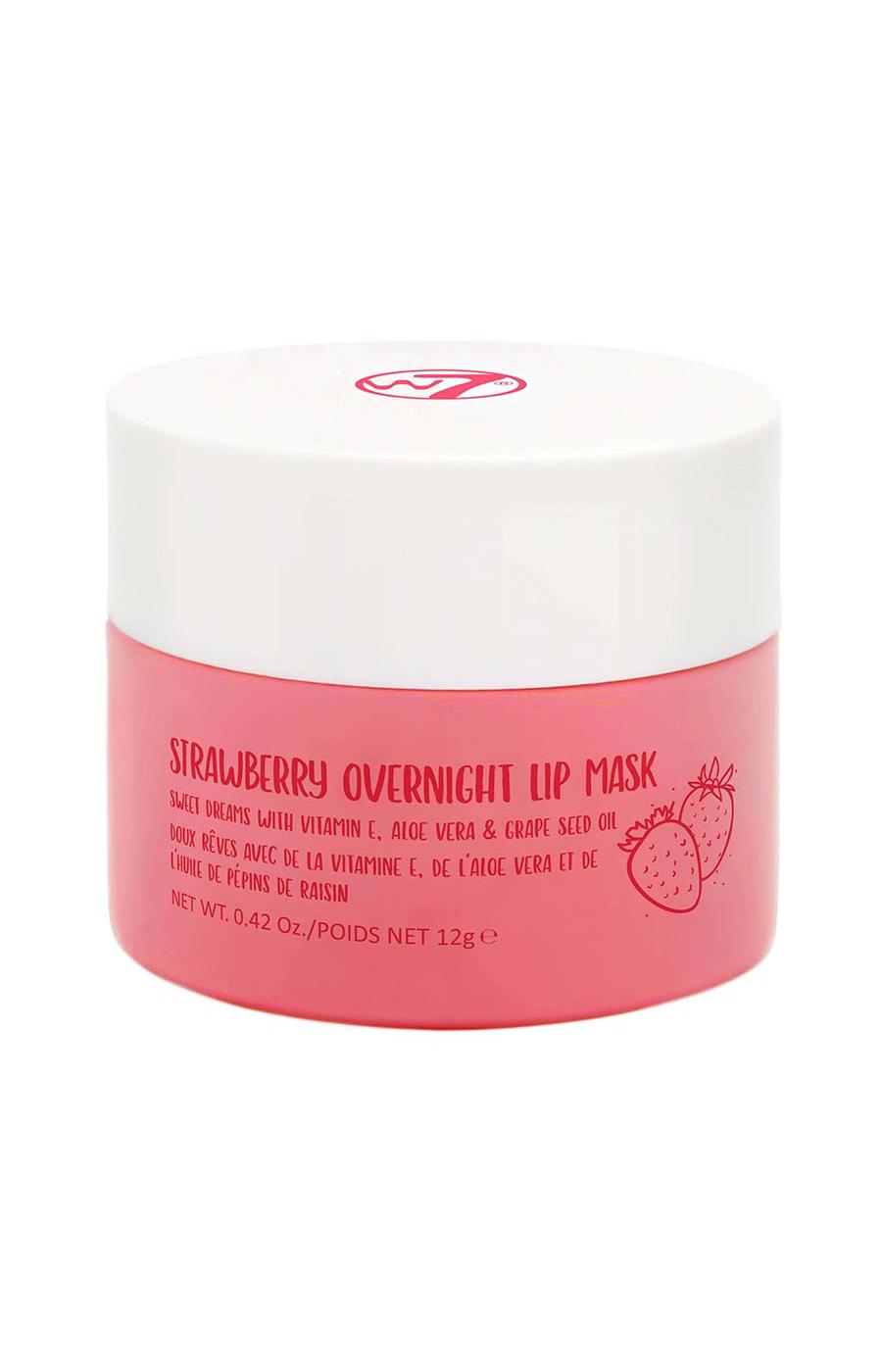 W7 Strawberry Overnight Lip Mask; image 1 of 2