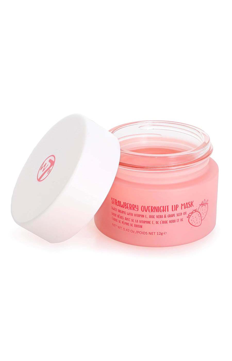 W7 Strawberry Overnight Lip Mask; image 2 of 2