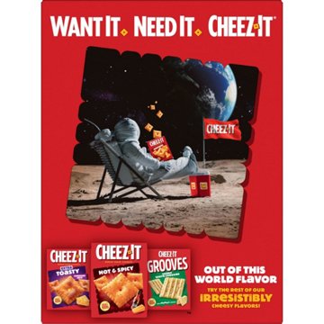 Cheez-It Bold Extra Crunchy Cheddar Cheese Crackers