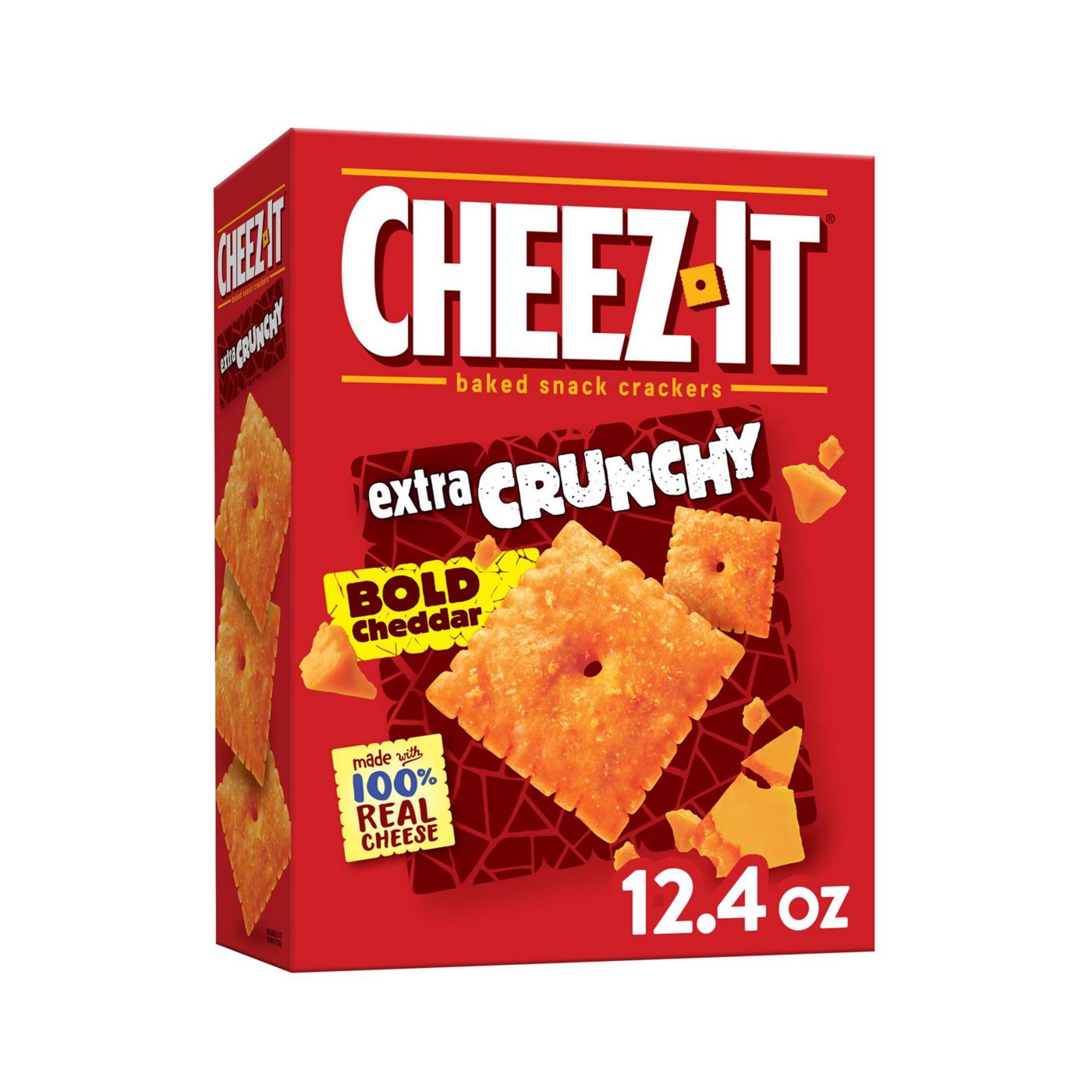 Cheez-It Bold Extra Crunchy Cheddar Cheese Crackers; image 6 of 6