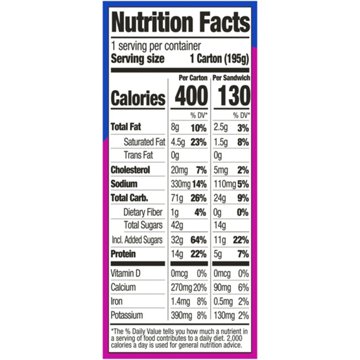 Yasso Cookies 'n Cream Frozen Greek Yogurt Sandwiches, 3 ct