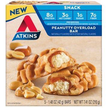 Atkins 8g Protein Bars - Peanutty Overload