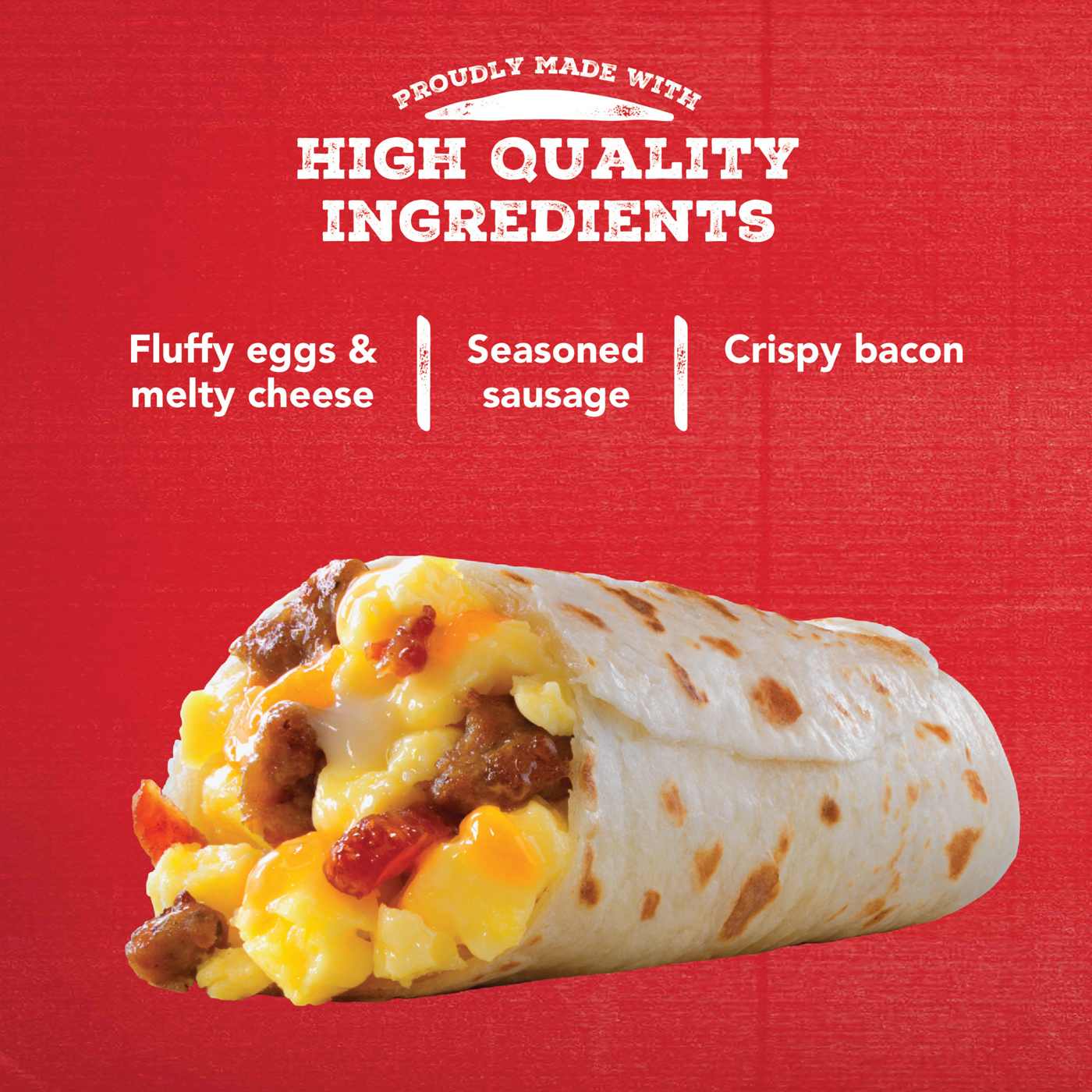 Jimmy Dean Frozen Breakfast Burritos - Meat Lovers; image 3 of 4