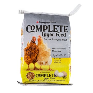 Thomas Moore Feed Thomas Moore Complete Layer Chicken Feed For Backyard Flock, 20 lbs