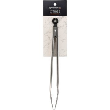 Kitchen & Table by H-E-B Stainless Steel Tongs, 12''