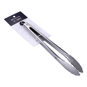 Kitchen & Table by H-E-B Stainless Steel Tongs, 12''
