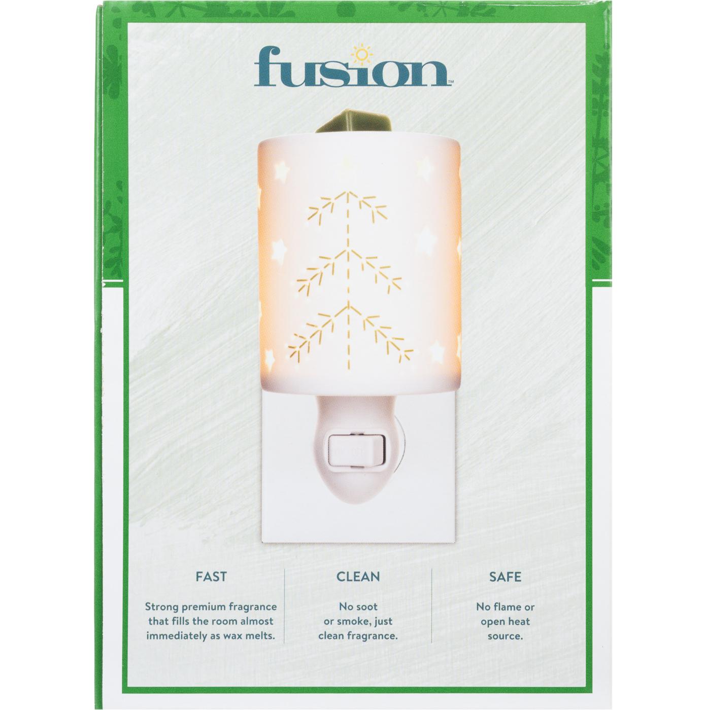 Fusion Christmas Tree White Ceramic Accent Wax Warmer; image 4 of 6