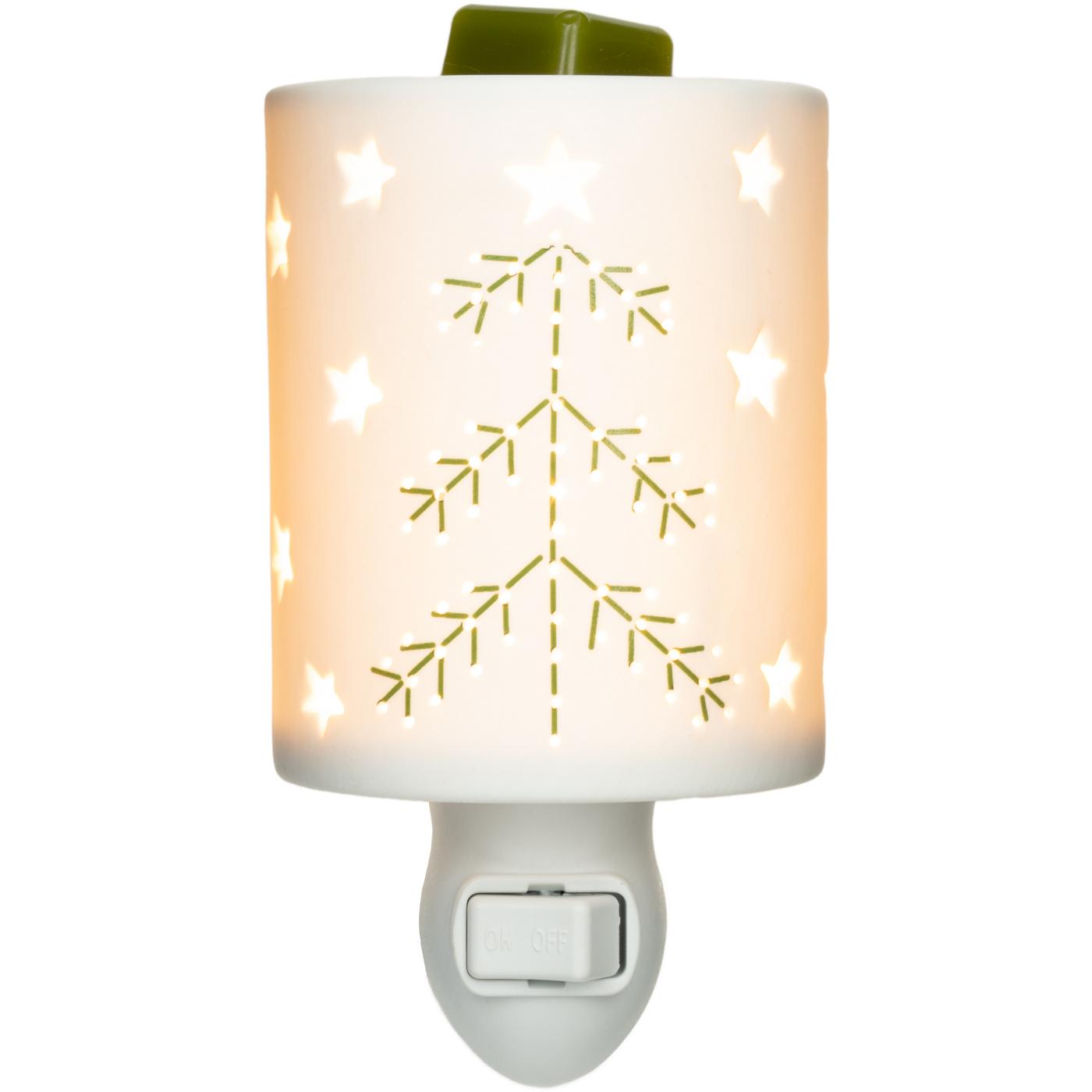 Fusion Christmas Tree White Ceramic Accent Wax Warmer; image 5 of 6