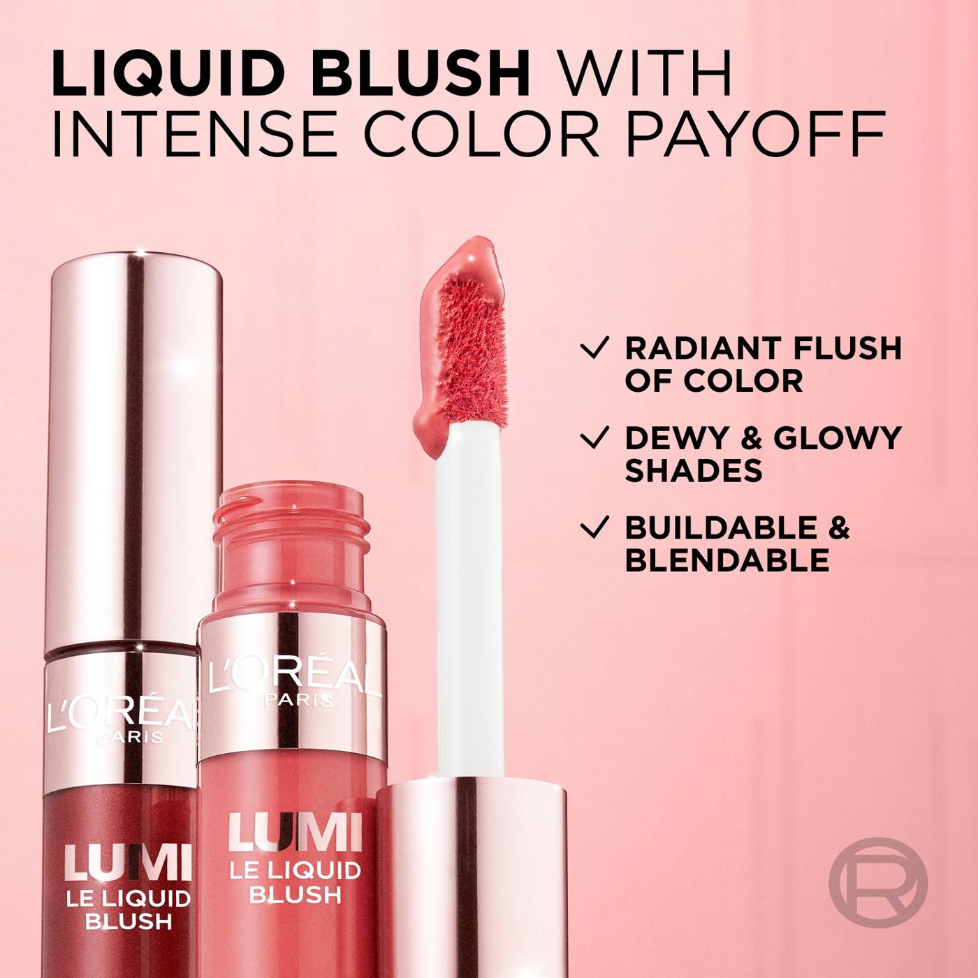 L'Oréal Paris True Match Lumi Liquid Blush - Glowy True Rose; image 2 of 6
