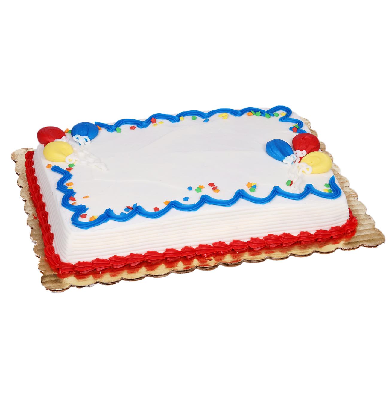 Baker Maid Balloon Celebration Buttercream White Cake; image 3 of 3