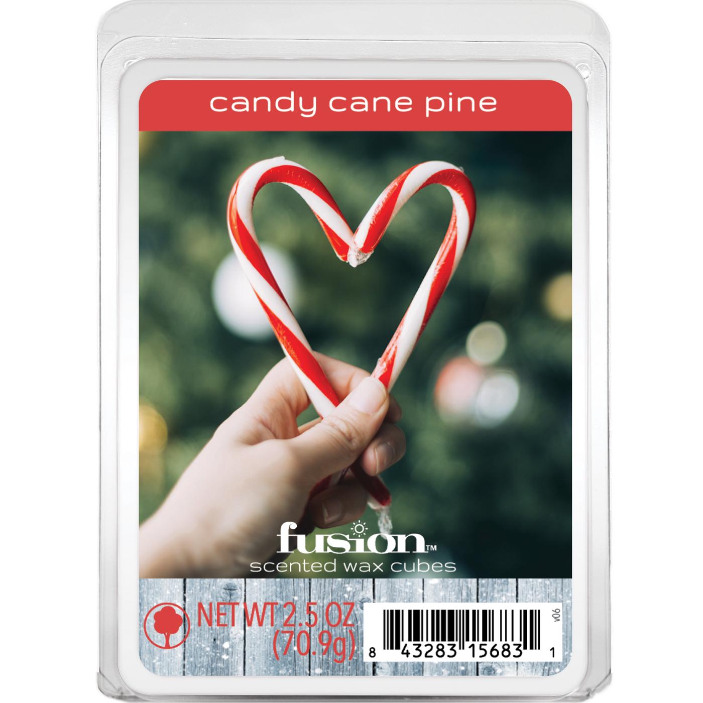 Fusion Candy Cane Pine Scented Wax Melt Cubes; image 1 of 2