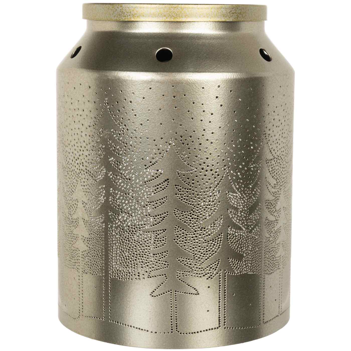 Fusion Christmas Trees Punched Metal Full-Size Wax Warmer; image 1 of 6