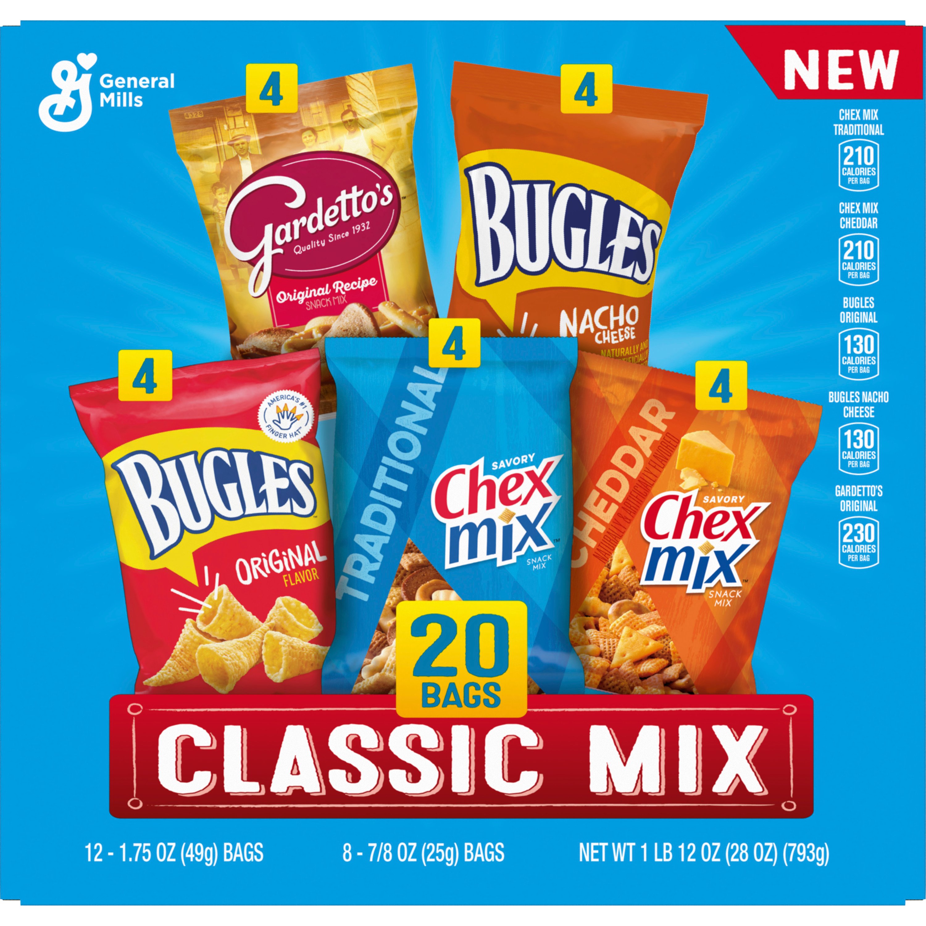 General Mills Bugles, Chex Mix, Gardettos Classic Variety Mix Shop