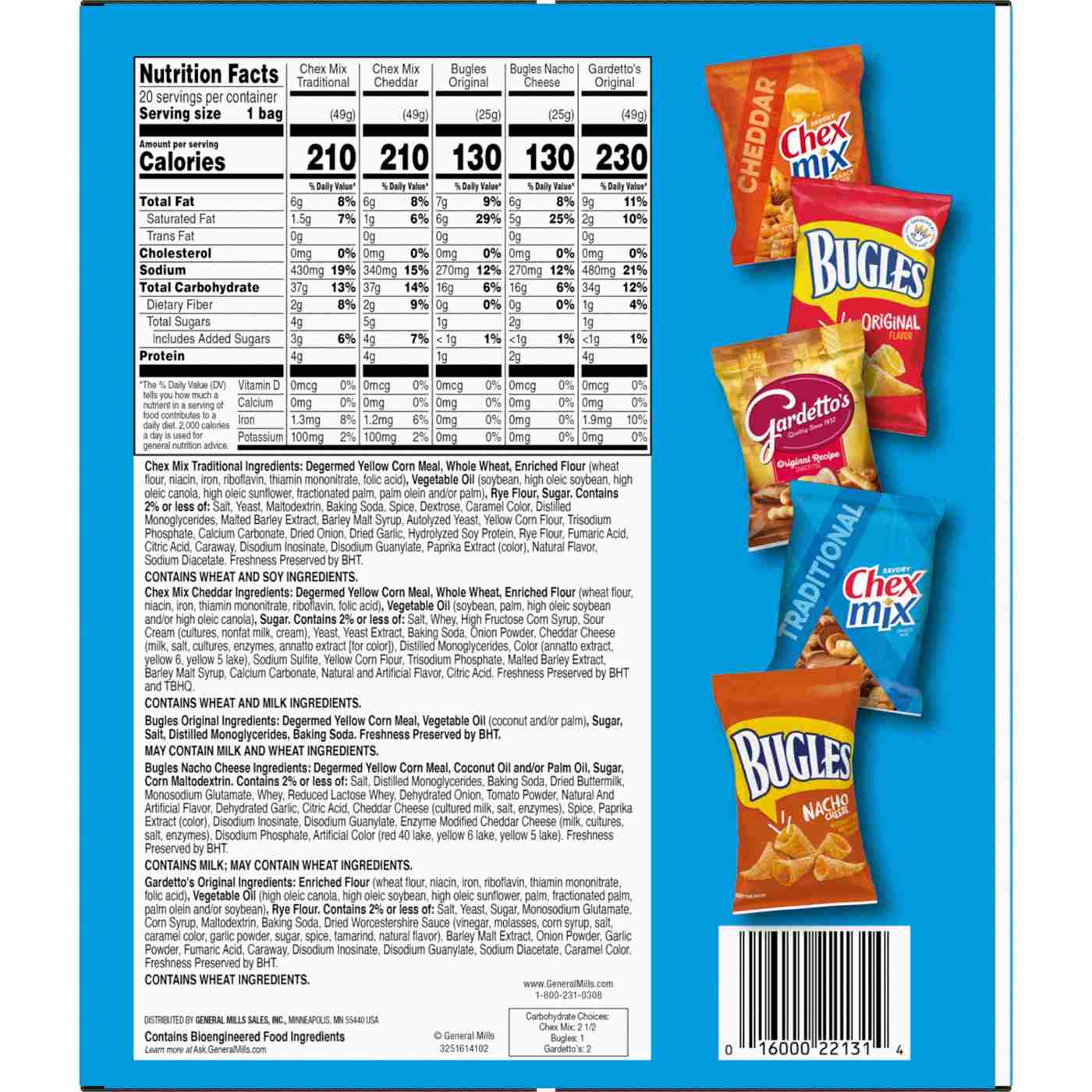 General Mills Bugles, Chex Mix, Gardettos Classic Variety Mix; image 2 of 2