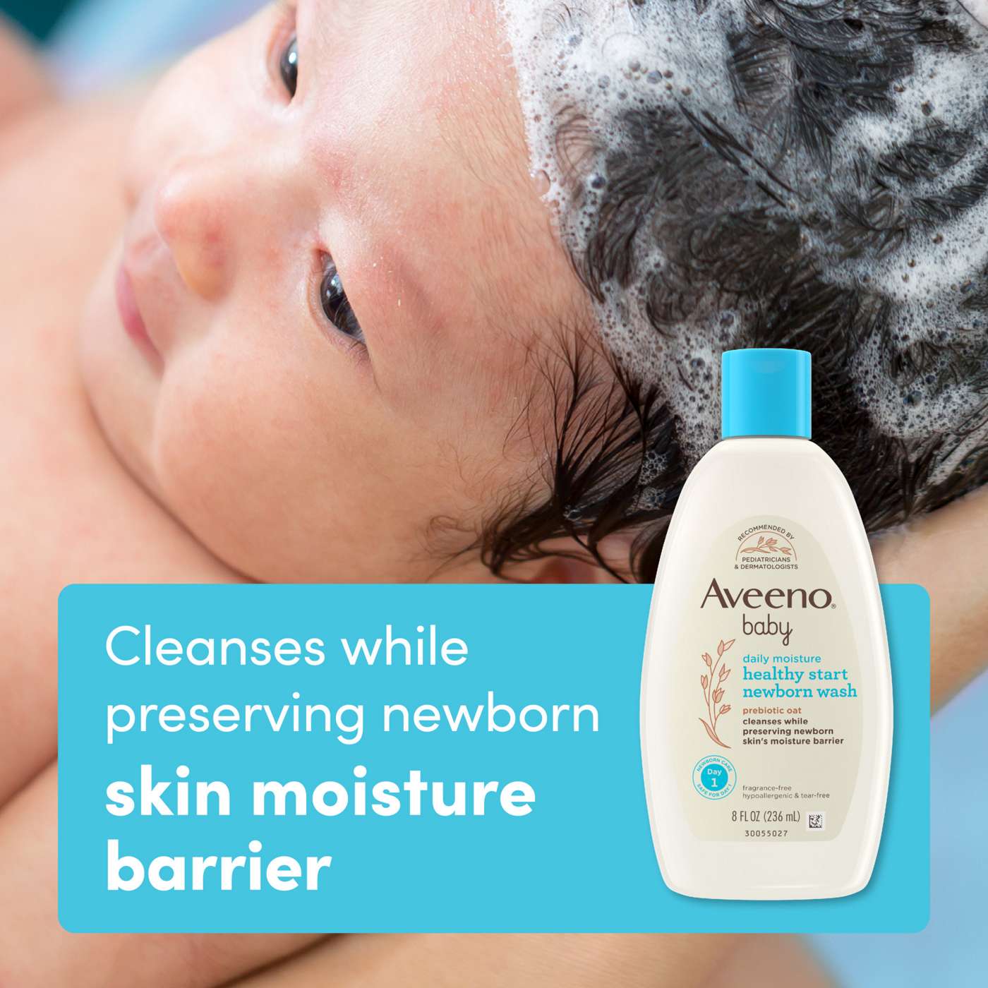 Aveeno Baby Daily Moisture Healthy Start Newborn Wash; image 4 of 8