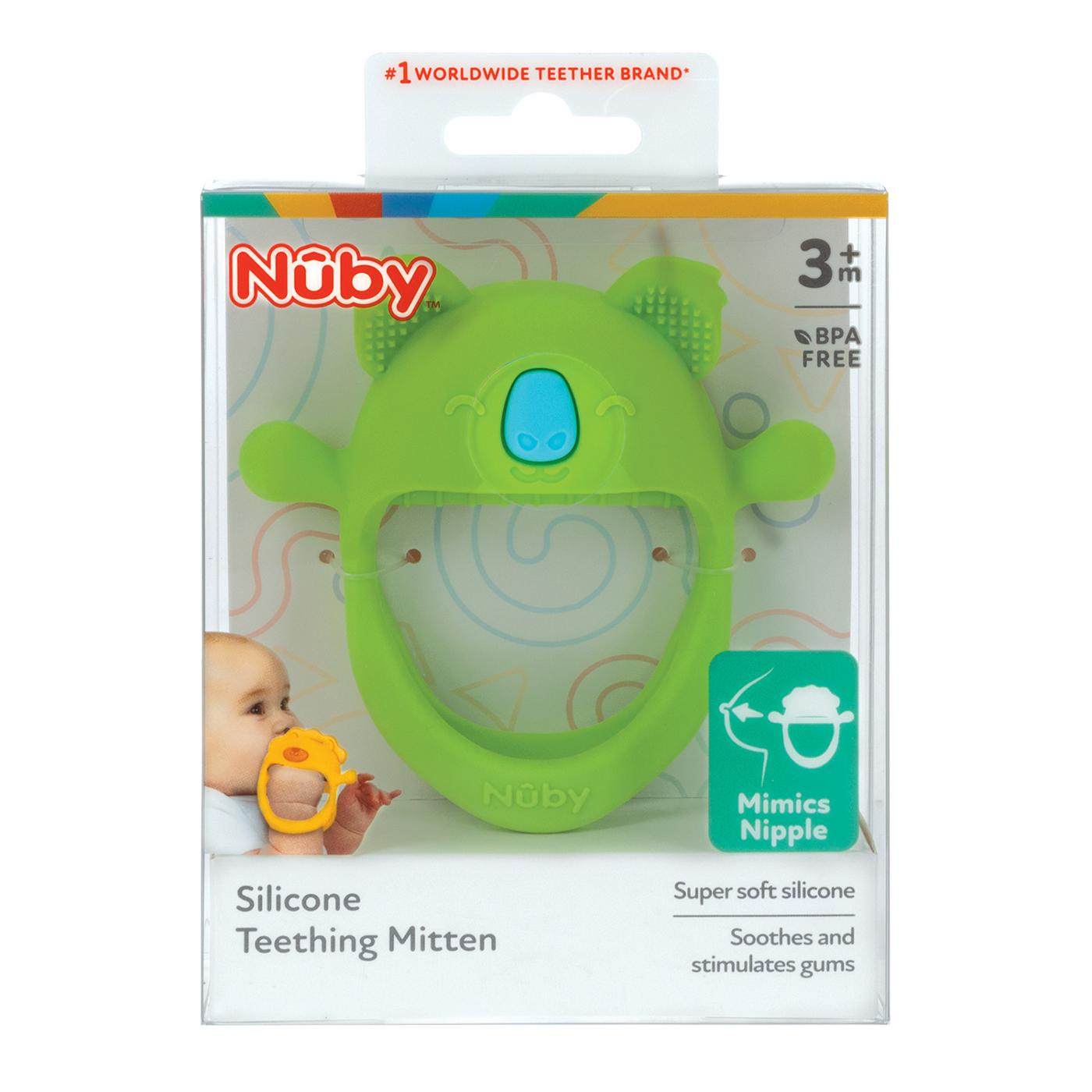 Nuby Silicone Teething Mitten; image 1 of 3