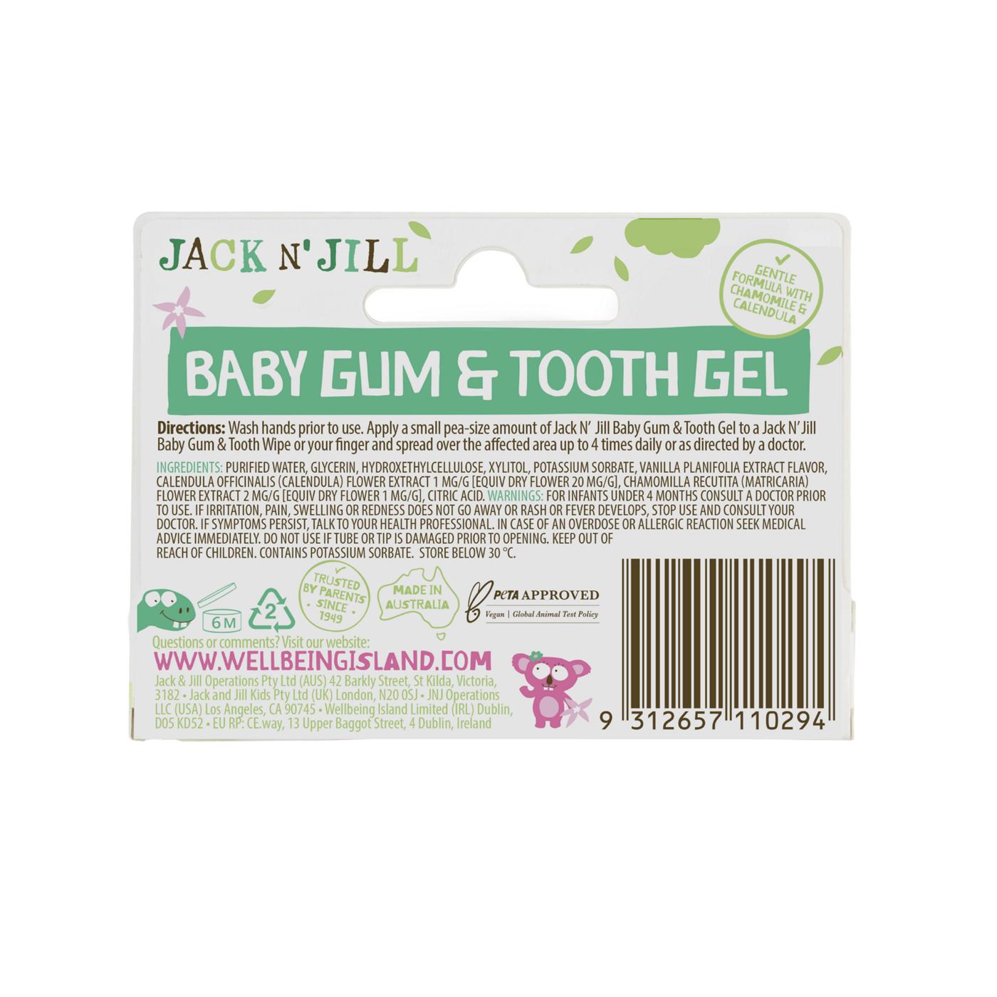 Jack N' Jill Baby Gum & Tooth Gel; image 2 of 2