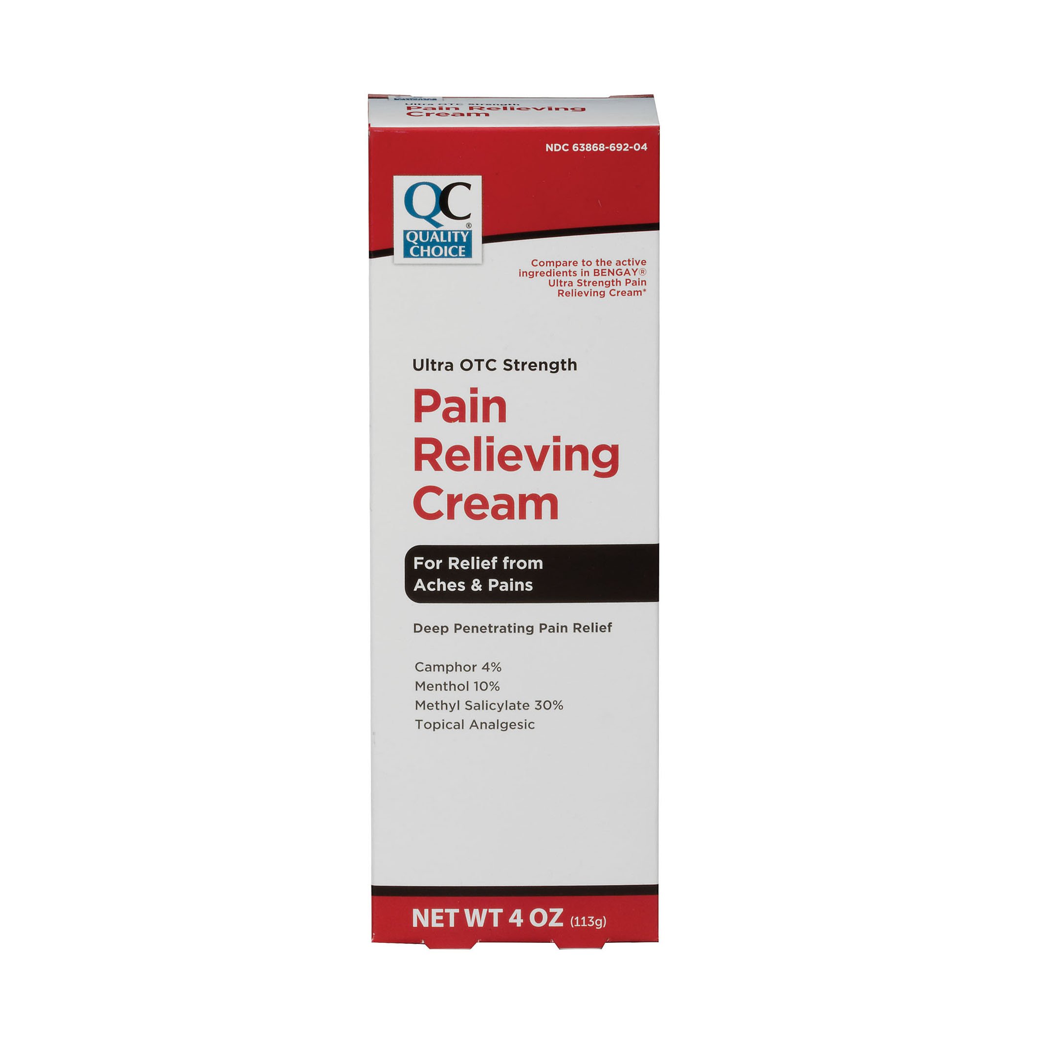 Quality Choice Ultra Strength Pain Relieving Cream - Shop Muscle ...