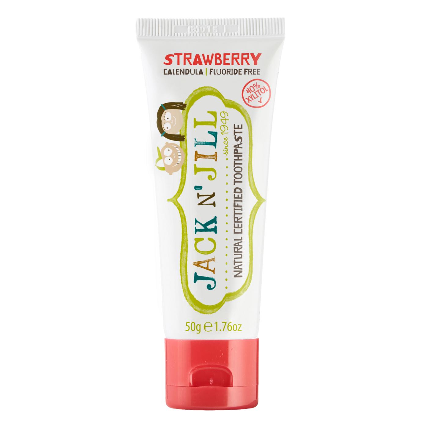 Jack N' Jill Natural Certified Toothpaste - Strawberry; image 1 of 2