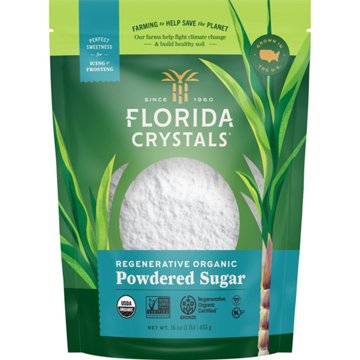 Florida Crystals Regenerative Organic Powdered Sugar, 1 lb