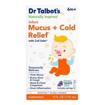 Dr. Talbot's Infant Mucus + Cold Relief - Natural Grape Juice, 4 oz