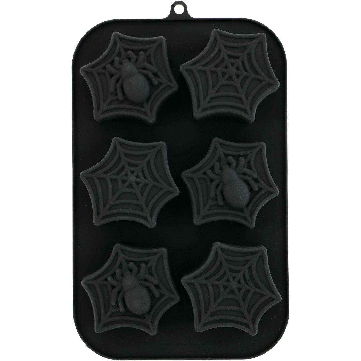 Destination Holiday Halloween Silicone Spider Web Treat Molds - Black; image 1 of 2