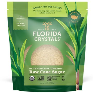 Florida Crystals Regenerative Organic Raw Cane Sugar, 6 lb