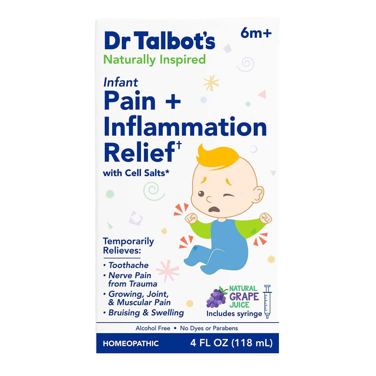 Dr. Talbot's Infant Pain + Inflammation Relief Natural Grape Juice