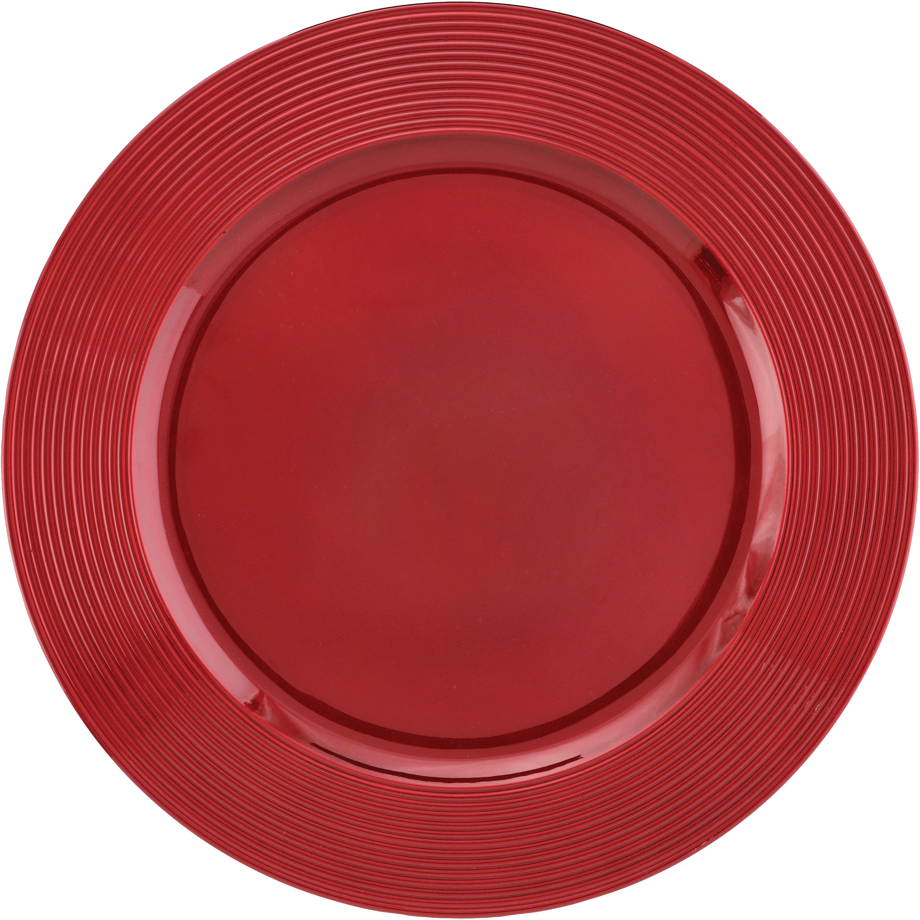 Destination Holiday Christmas Charger Plate - Red - Shop Plates at H-E-B