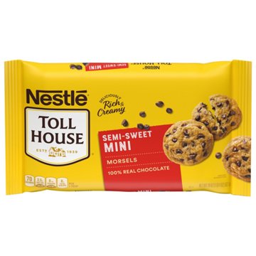 Nestle Toll House Mini Morsels Semi-Sweet Chocolate Baking Chips, 20 oz