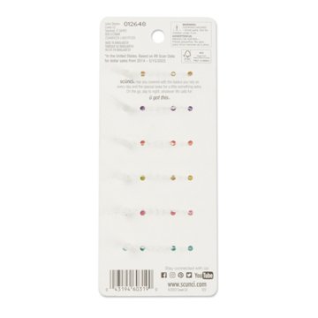 Scunci Kids Pastel Mini Flower Claw Hair Clips - Variety Pack