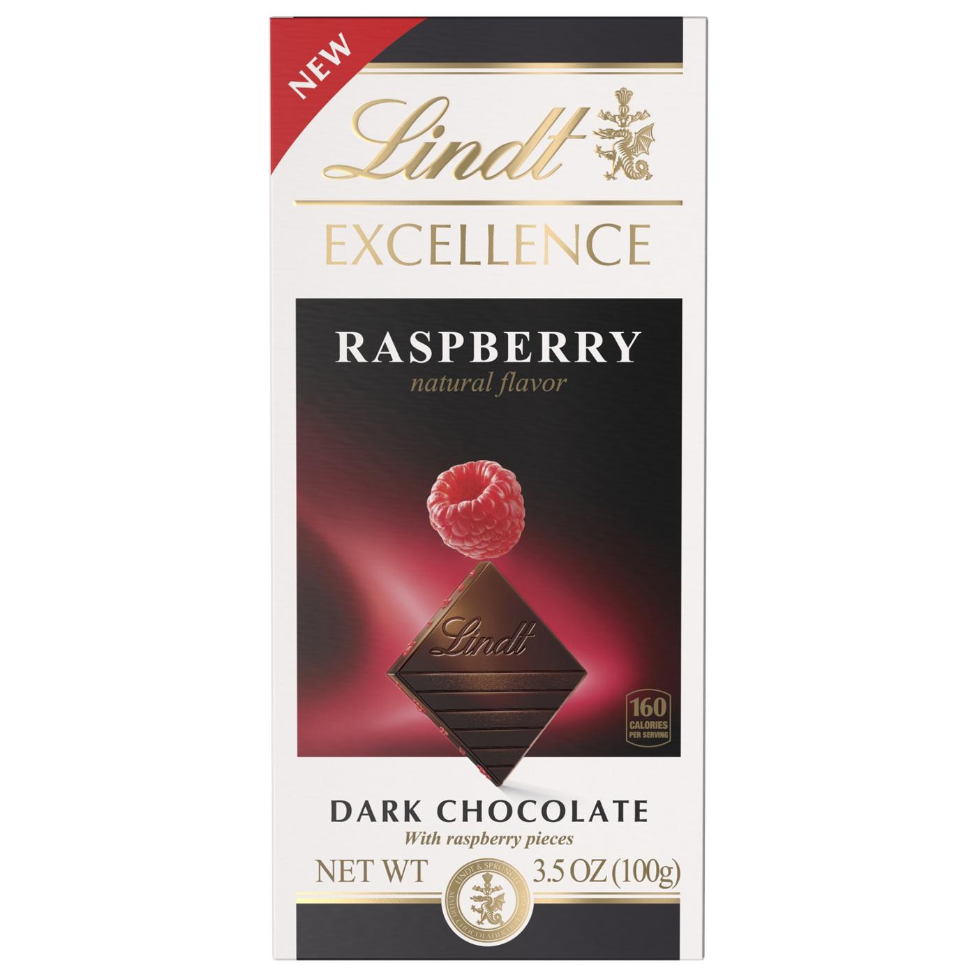 Lindt Excellence Raspberry Dark Chocolate Bar; image 1 of 2