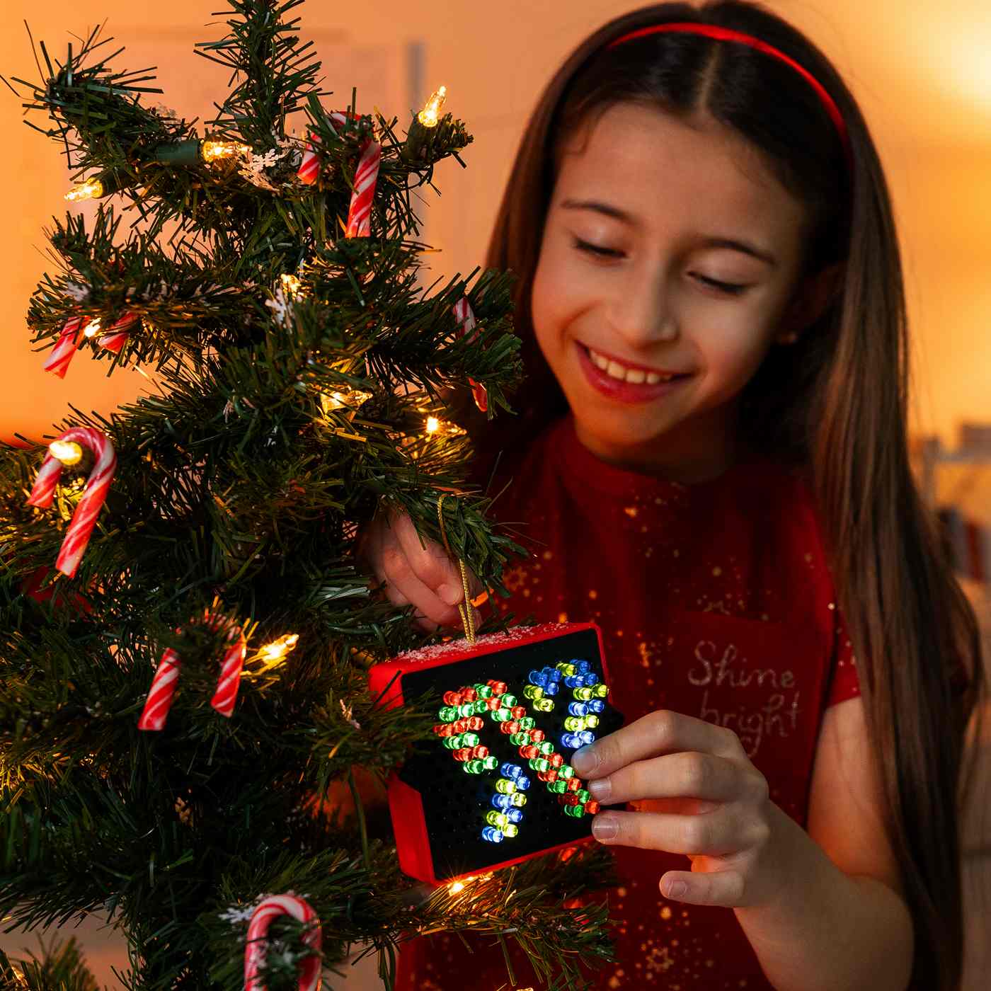 Lite-Brite Holiday Edition Mini Ornament; image 2 of 5