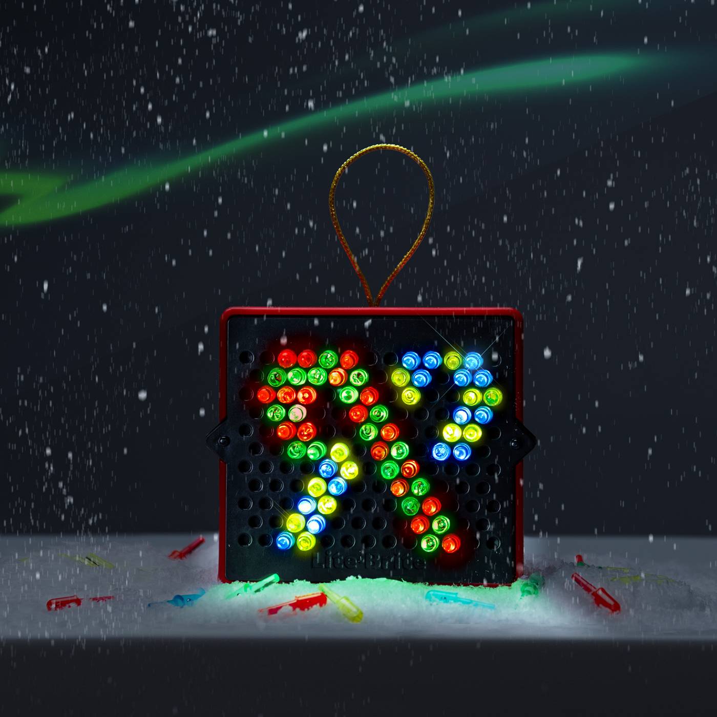 Lite-Brite Holiday Edition Mini Ornament; image 3 of 5