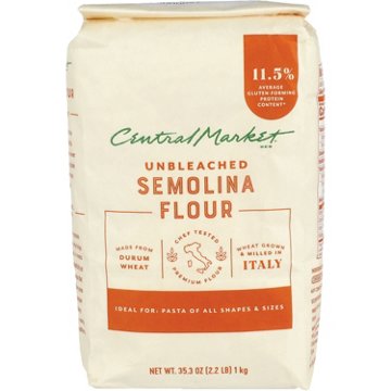 Central Market Unbleached Semolina Flour, 2.2 lbs
