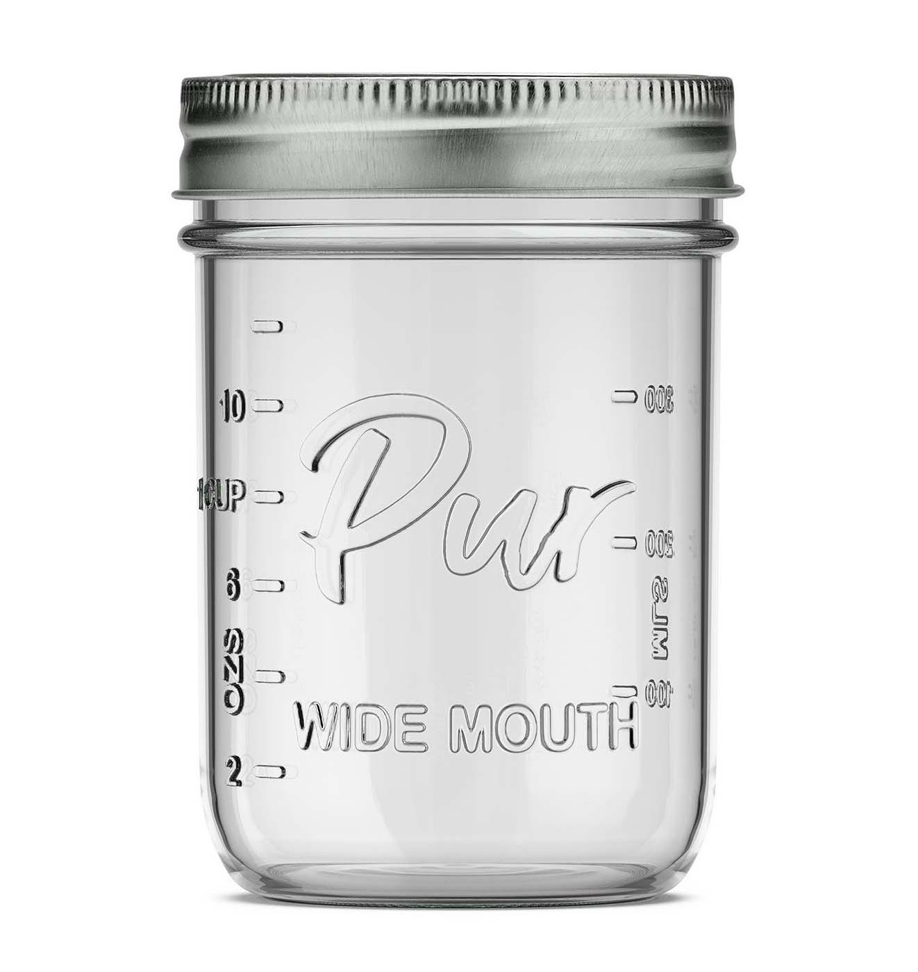 Pur Mason Wide Mouth Glass Jars, 12 Pk; image 2 of 2