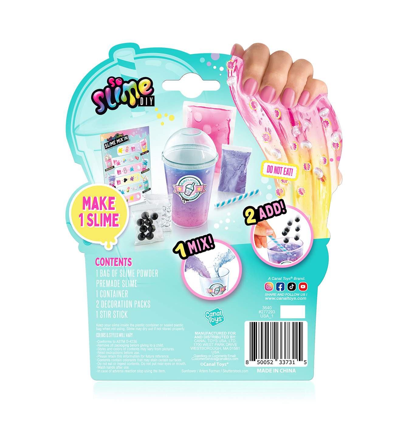 SoSlime DIY Slime'licious Mix'in Drinks Single Pack; image 4 of 9