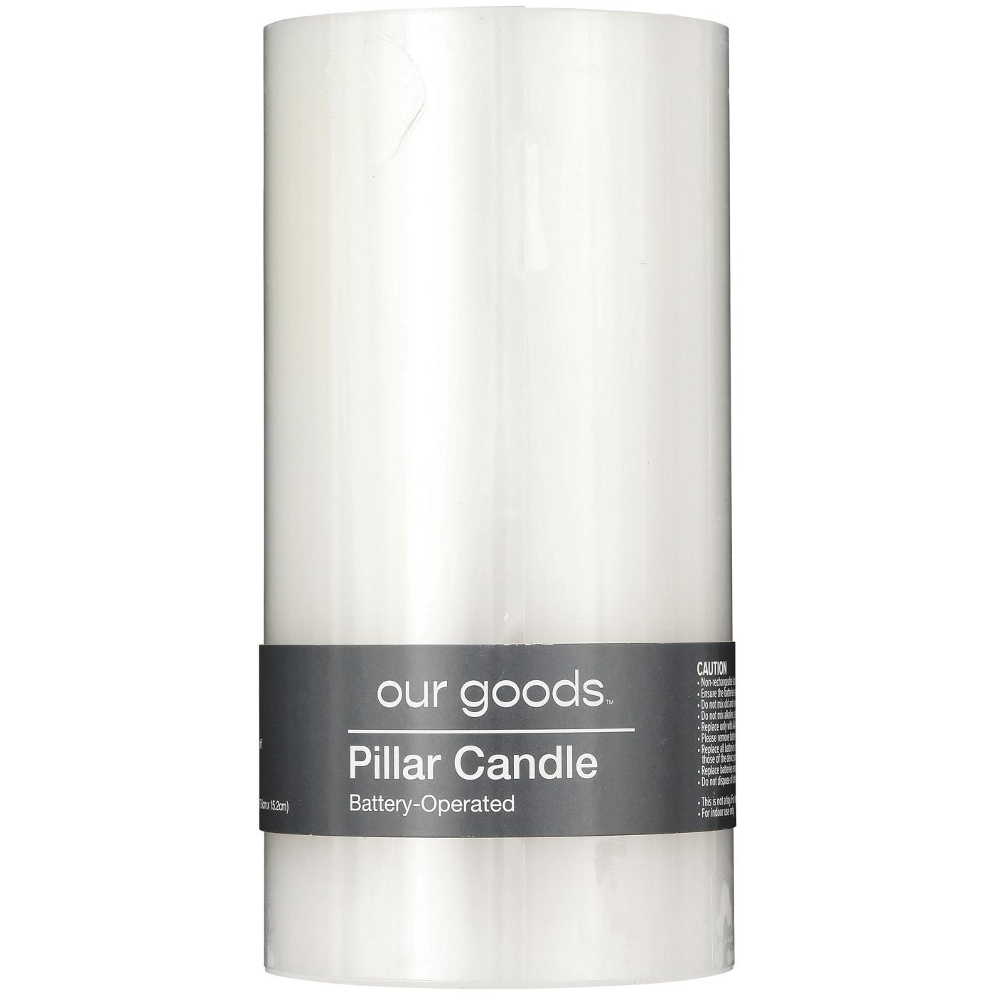 our goods LED Pillar Candle; image 1 of 2